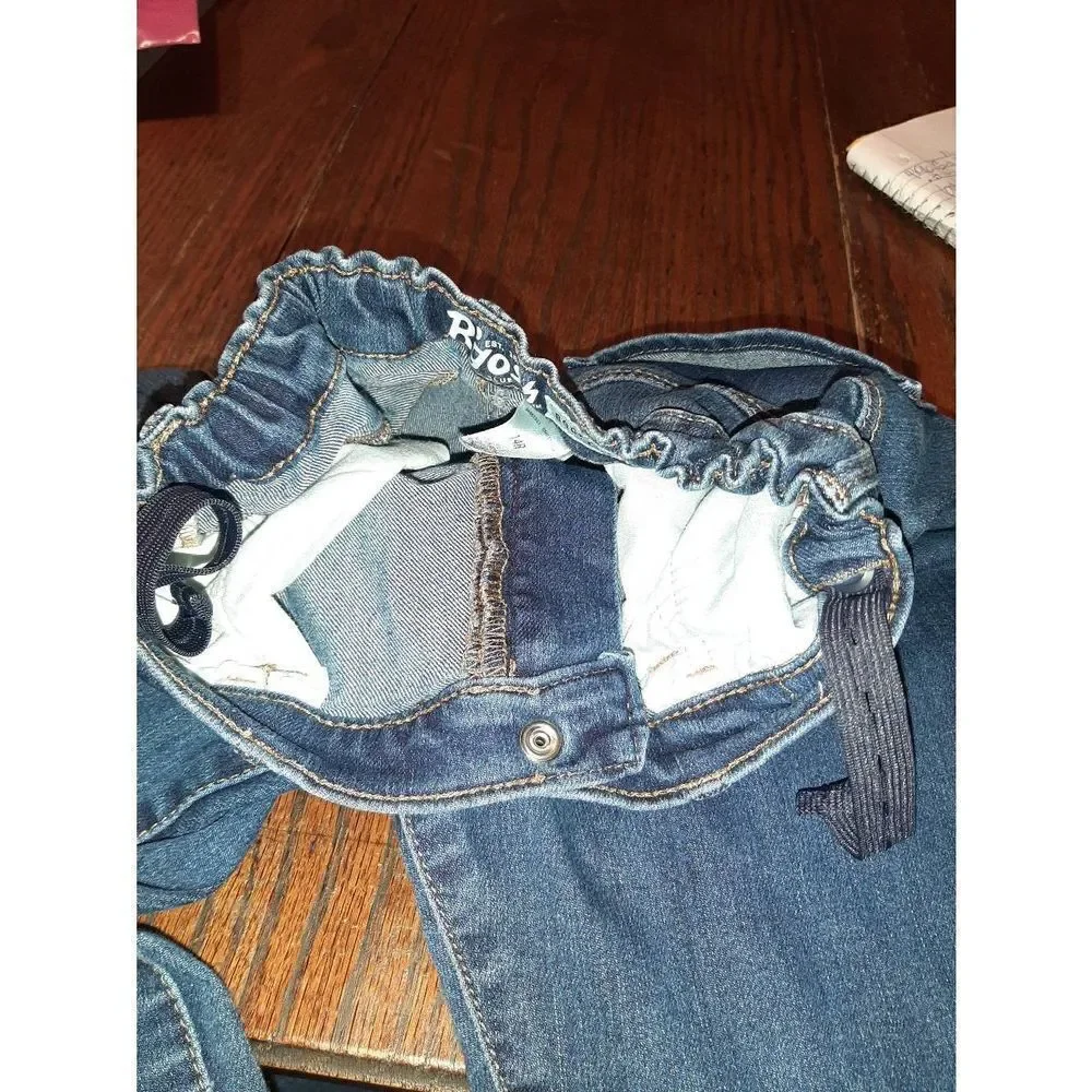 Boys 14 Regular B'Gosh Bootcut Denim Blue Jeans Adjustable Waist Casual Pants